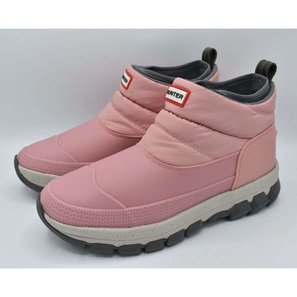Hunter Original Womens Size 9 Quartz Pink Insulated Ankle Snow Boots Booties - Picture 2 of 13